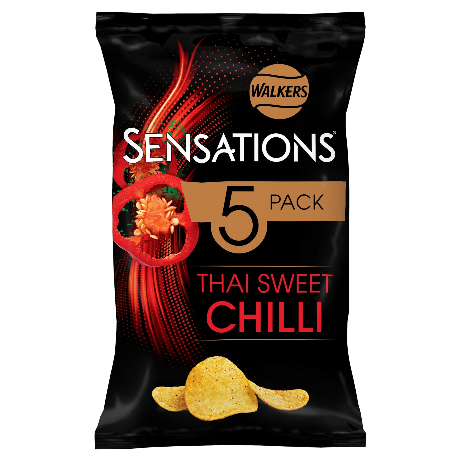 Walkers Sensations Multipack Crisps - Thai Sweet Chilli 5x25g — image 5