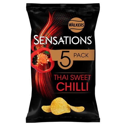 Walkers Sensations Multipack Crisps - Thai Sweet Chilli 5x25g — image 5