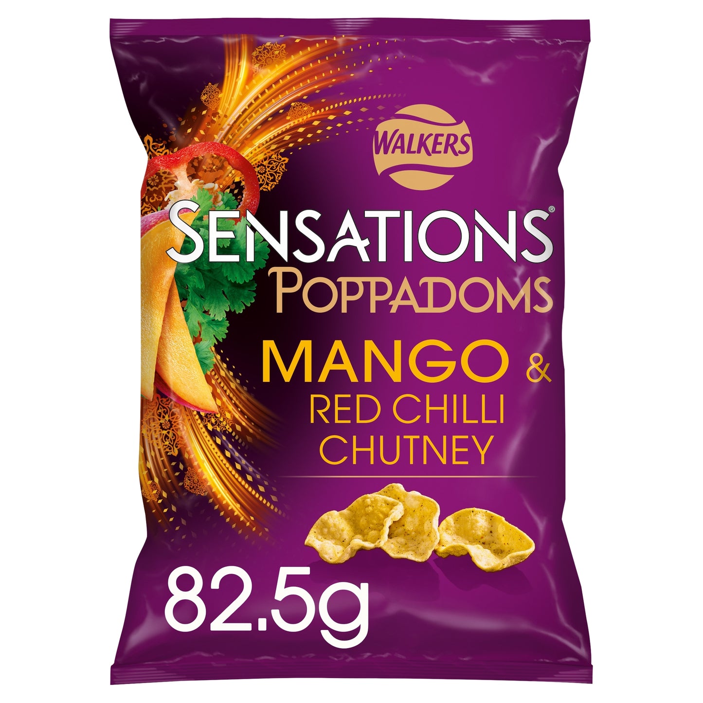 Walkers Sensations Poppadoms Mango & Chilli Sharing Bag 82.5g — image 1