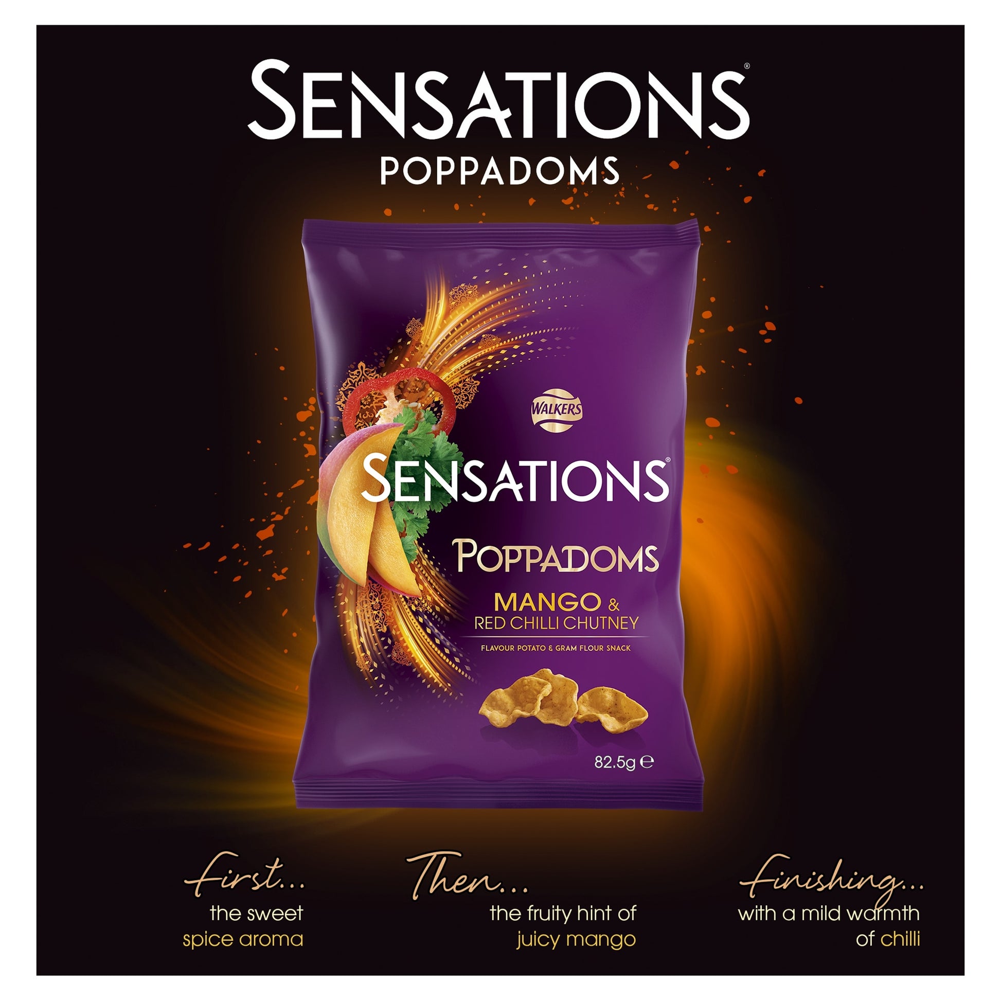 Walkers Sensations Poppadoms Mango & Chilli Sharing Bag 82.5g — image 4