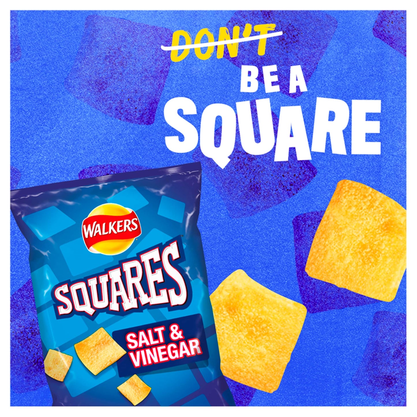 Walkers Squares Salt & Vinegar Grab Bag Crisps 40g — image 2