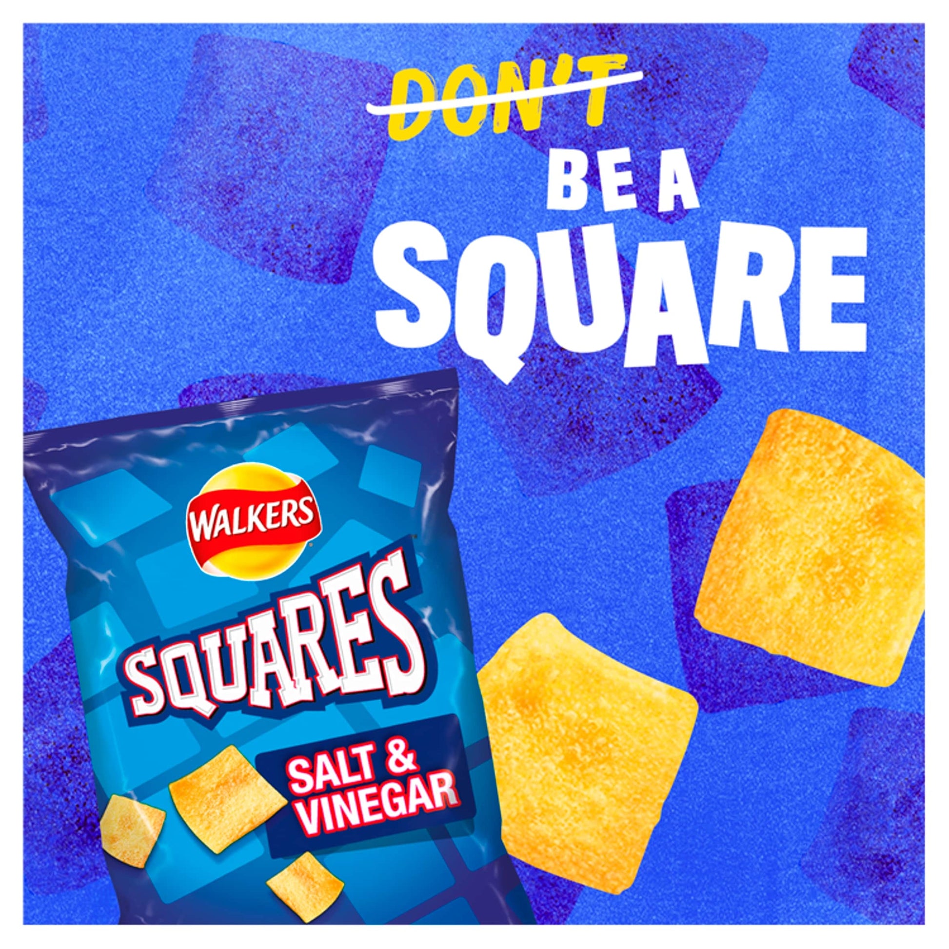 Walkers Squares Salt & Vinegar Grab Bag Crisps 40g — image 2
