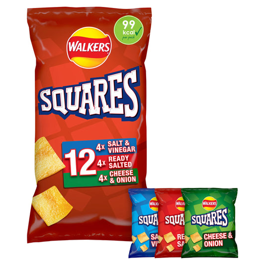 Walkers Squares Variety Multipack Crisps 12x22g — image 1