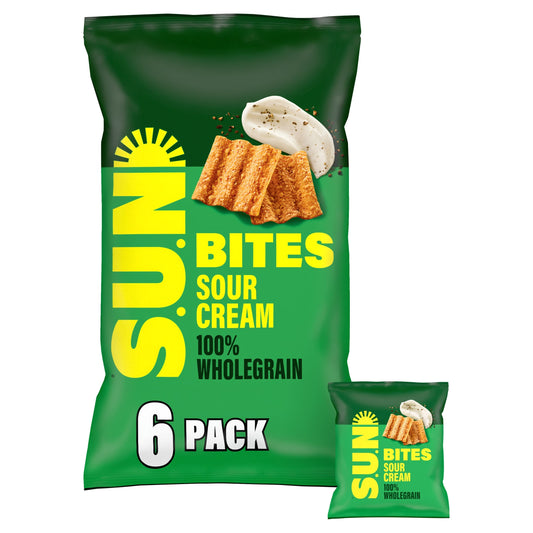 Walkers Sunbites Sour Cream & Black Pepper Multipack Crisps 6x25g — image 1