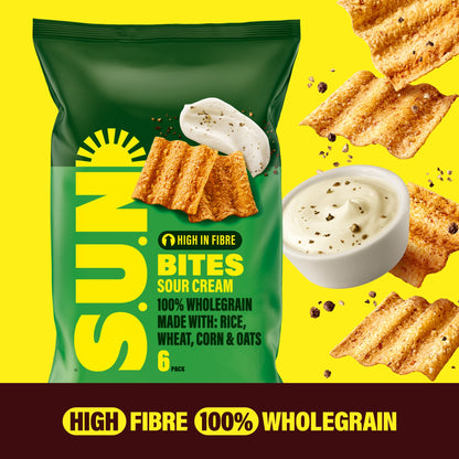 Walkers Sunbites Sour Cream & Black Pepper Multipack Crisps 6x25g — image 2
