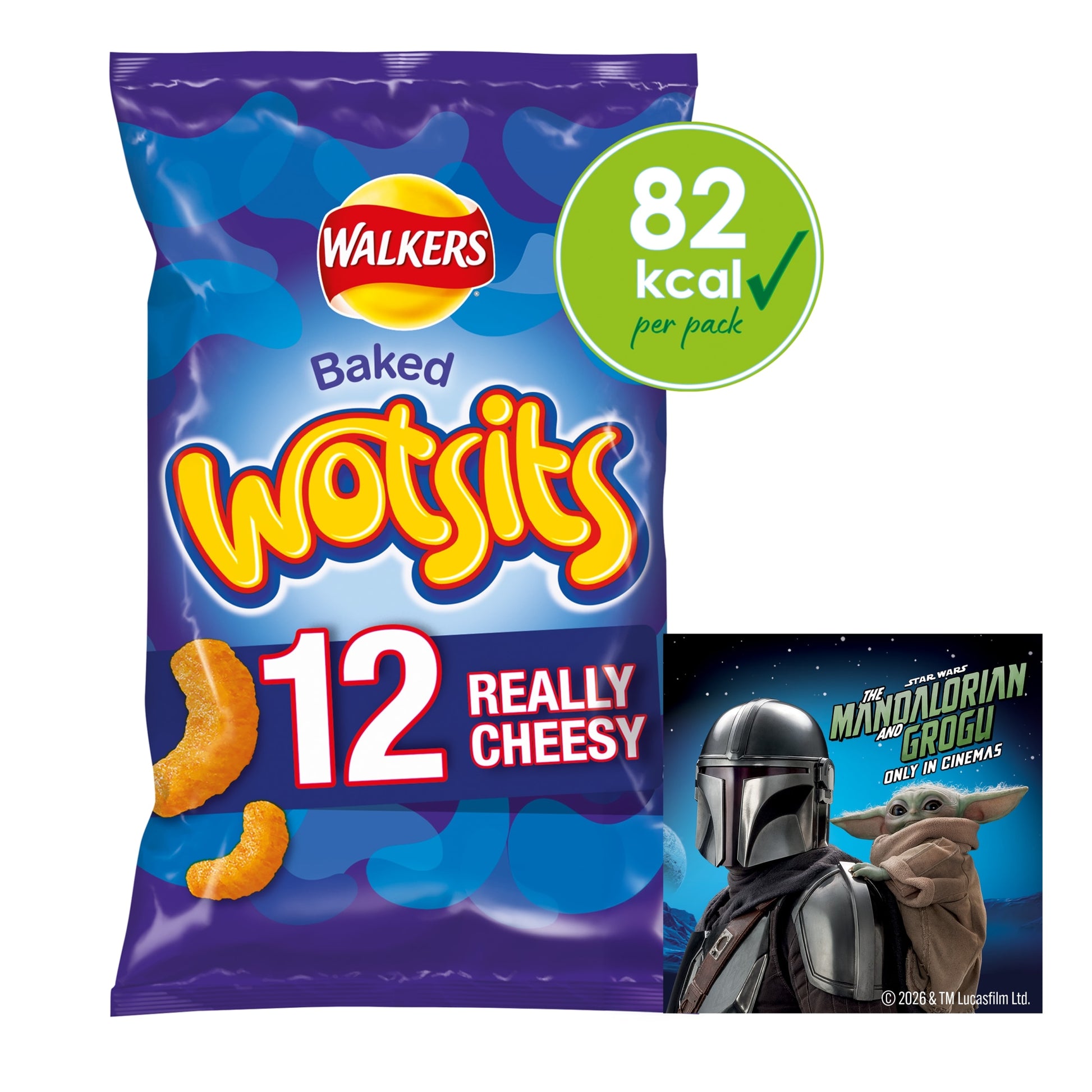 Walkers Wotsits Cheese Multipack Crisps 12x16.5g — image 1