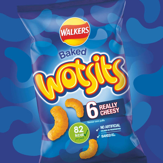 WALKERS WOTSITS Cheese Multipack Crisps 20x16.5g 20x16.5g pack shot