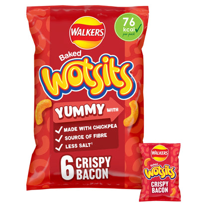 Walkers Wotsits Crispy Bacon Multipack Crisps 6 x 16g — image 1