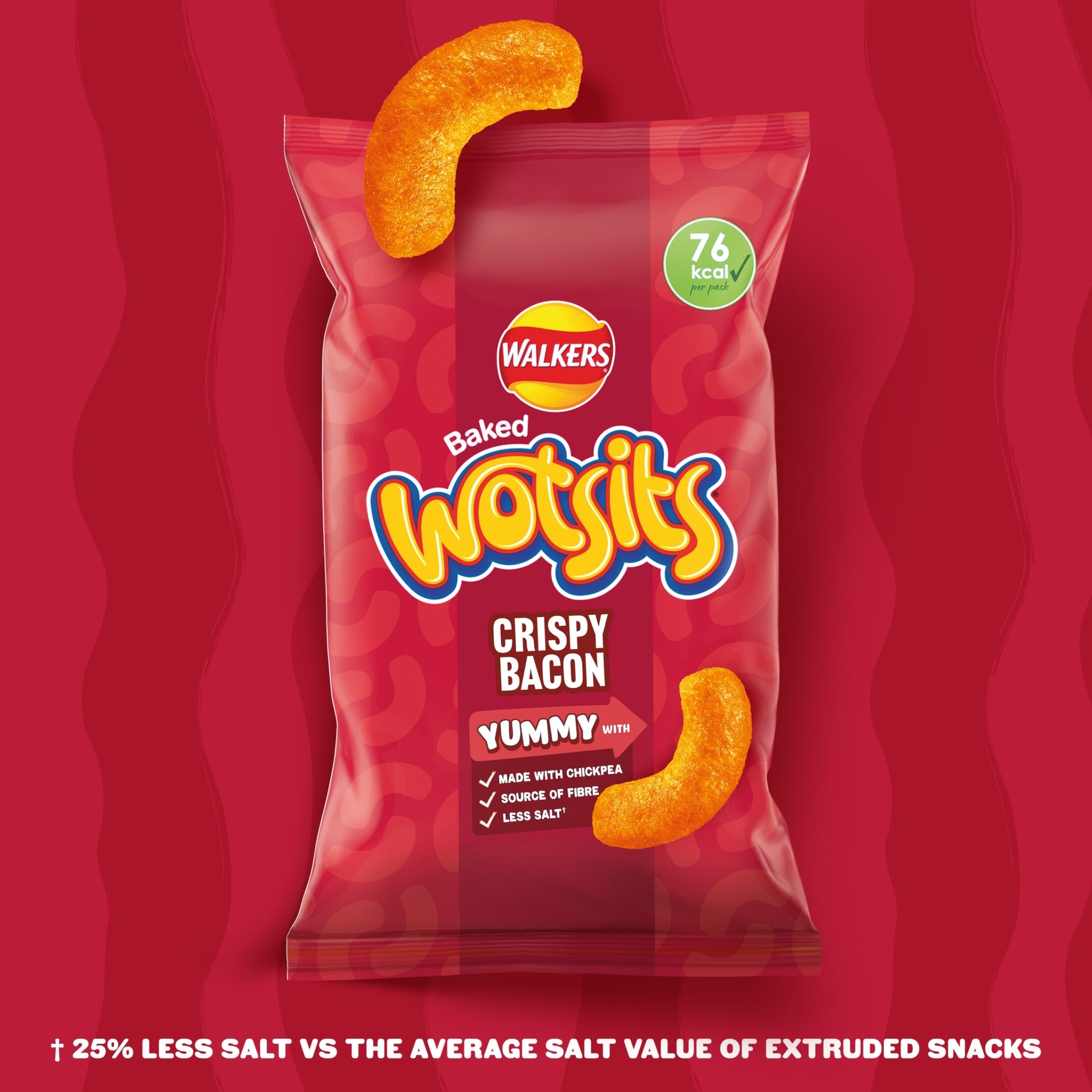 Walkers Wotsits Crispy Bacon Multipack Crisps 6 x 16g — image 2