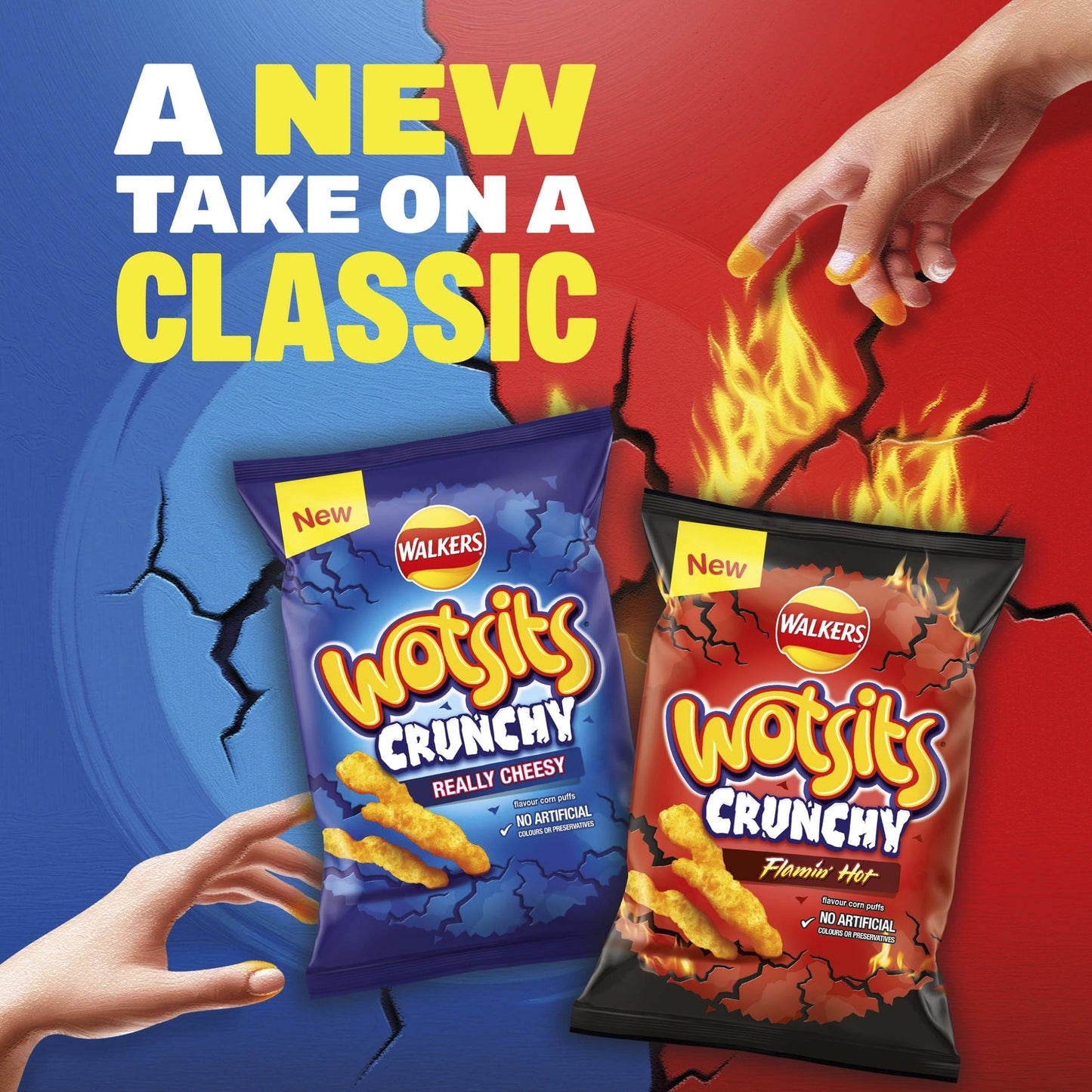 Walkers Wotsits Crunchy Cheese Sharing Bag Crisps 140g — image 2