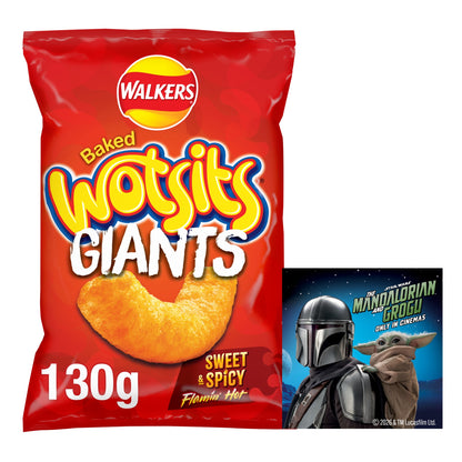 Walkers Wotsits Giants Flamin' Hot Sharing Bag Crisps 130g — image 1
