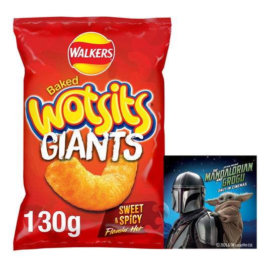 Walkers Wotsits Giants Flamin' Hot Sharing Bag Crisps 130g — image 1
