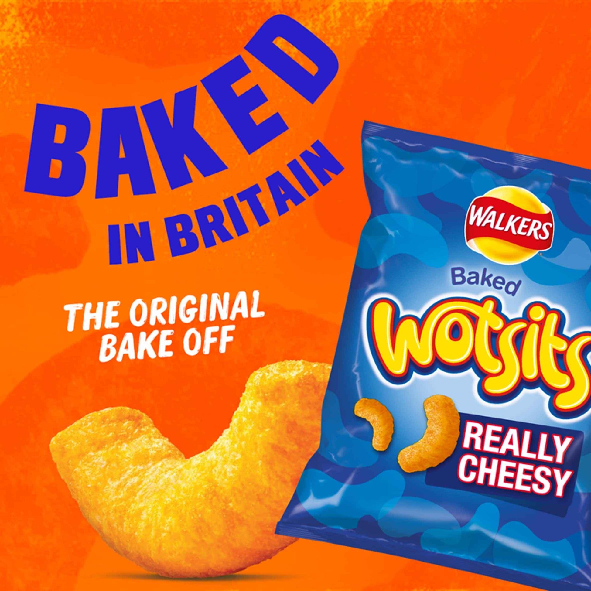 WALKERS Wotsits Giants Cheese Sharing Bag Crisps 130g