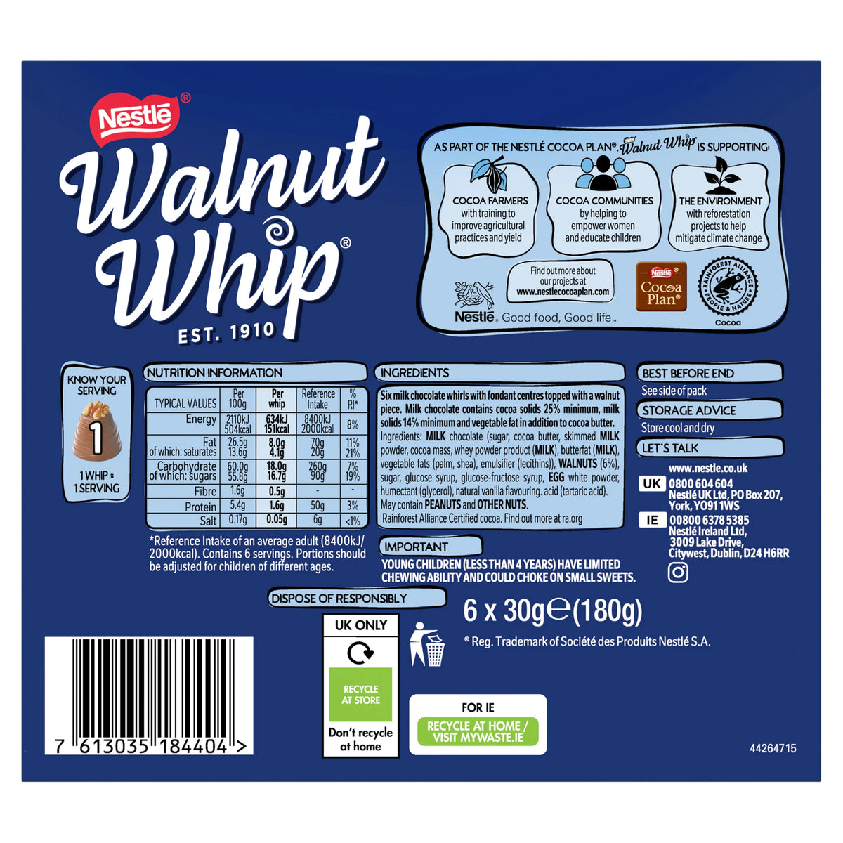 Walnut Whip 6 Pack 180G — image 2