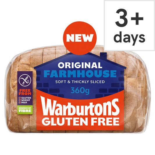 Warburtons Gluten Free Original Farmhouse White Bread 360g — image 1