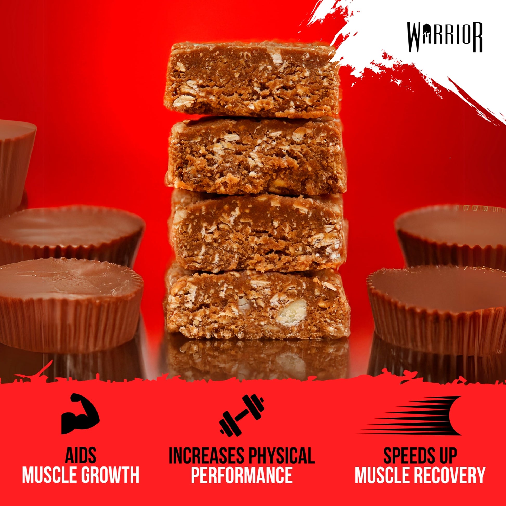 Warrior RAW Protein Flapjack Peanut Butter Cup 75g — image 3