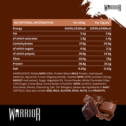 Warrior Raw Prtn Flapjack Chocolate Brownie 75G — image 4