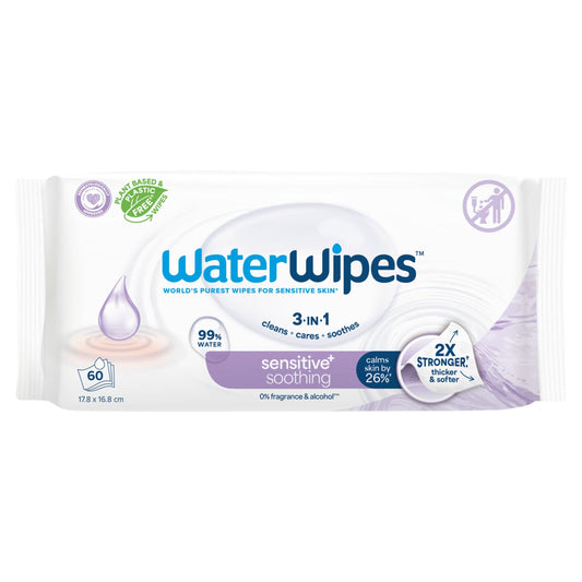 WaterWipes Biodegradable Soothing Baby Wipes 60 pack — image 1