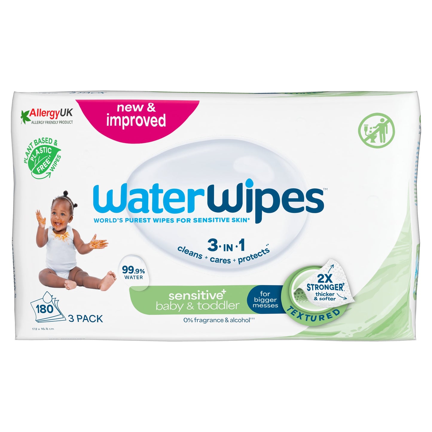 WaterWipes Toddler & Baby Wipes 3pk (60 Wipes) — image 1