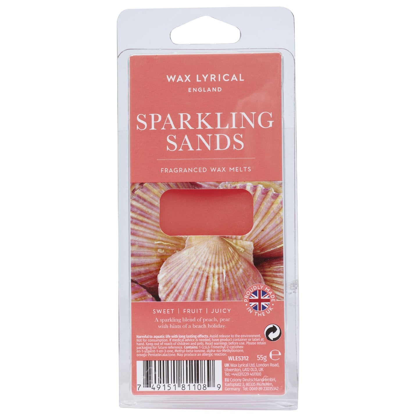 Wax Lyrical England Sparkling Sands Wax Melt 55g — image 1