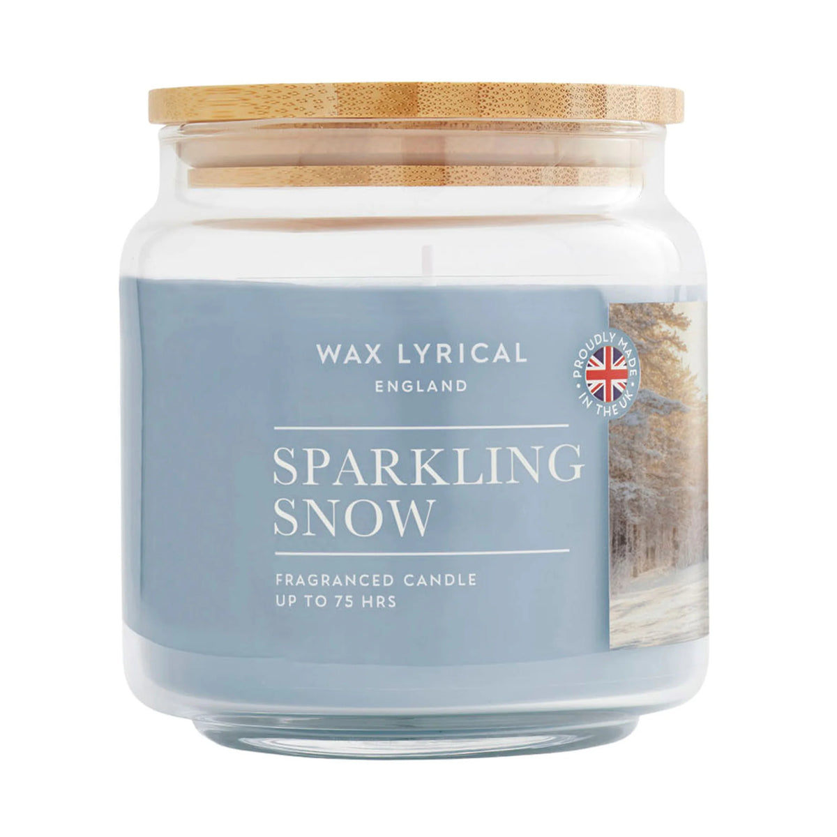 Wax Lyrical England Sparkling Snow Medium Candle 335g — image 1