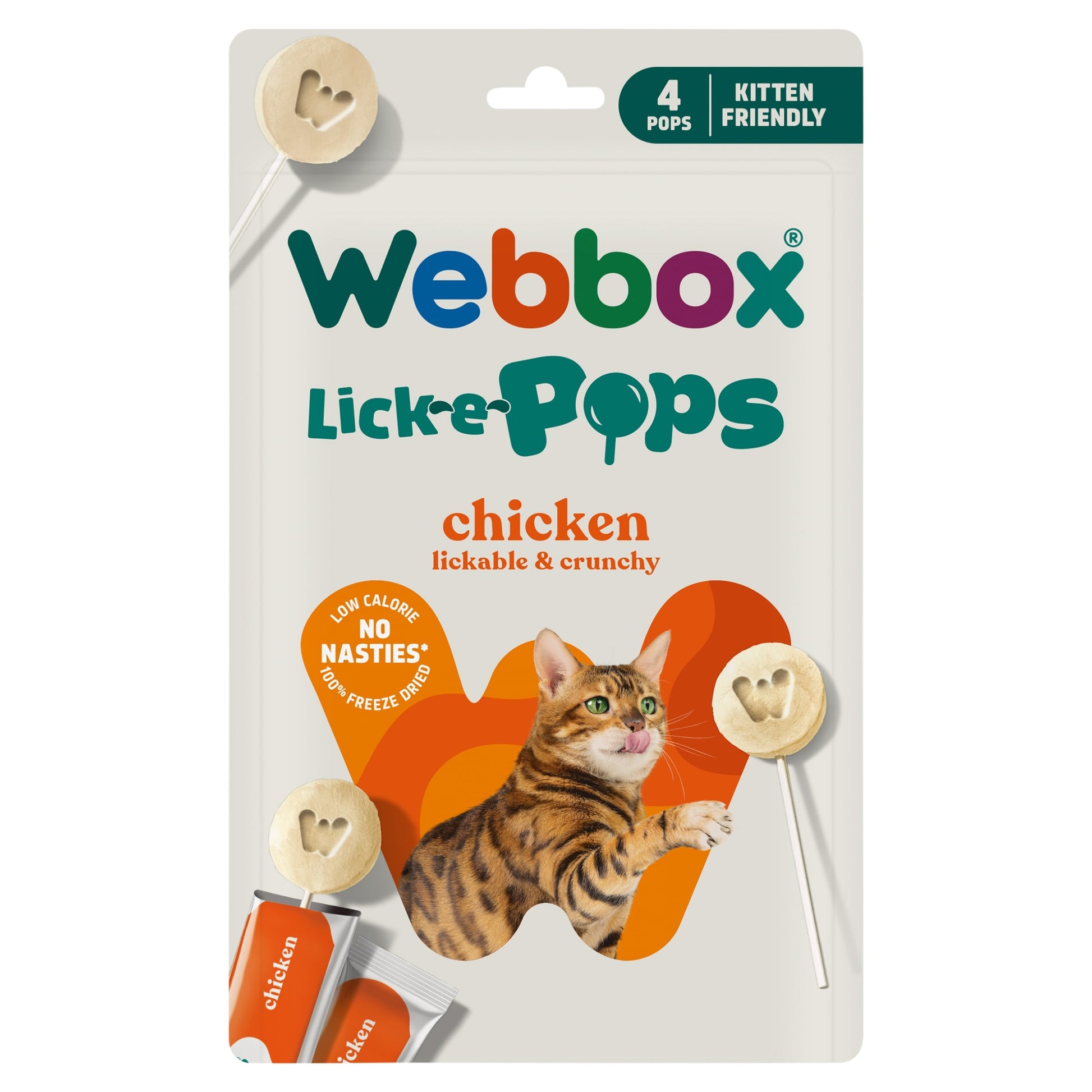 Webbox Cat 4 Lick e Pops Chicken 5.6g — image 1