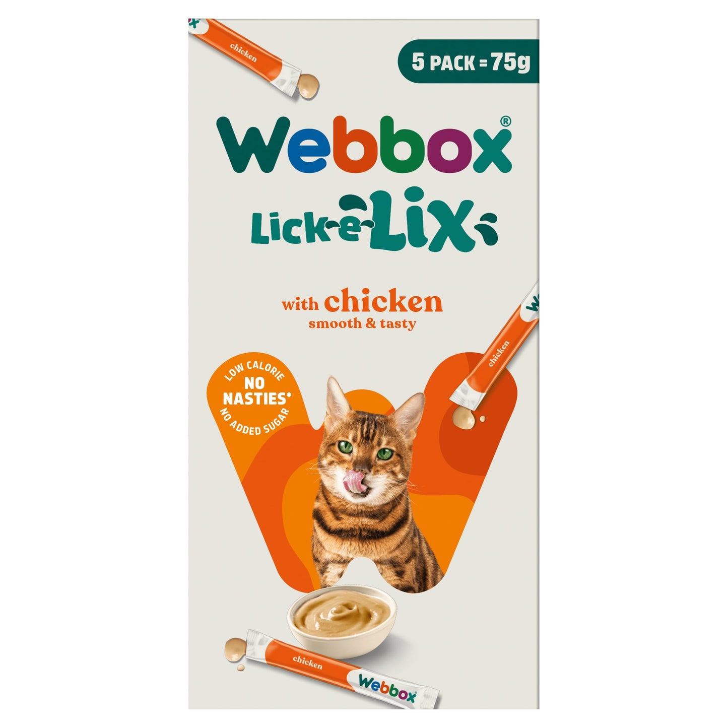 Webbox Chicken Lick-E-Lix Cat Treats 5 X15g — image 1