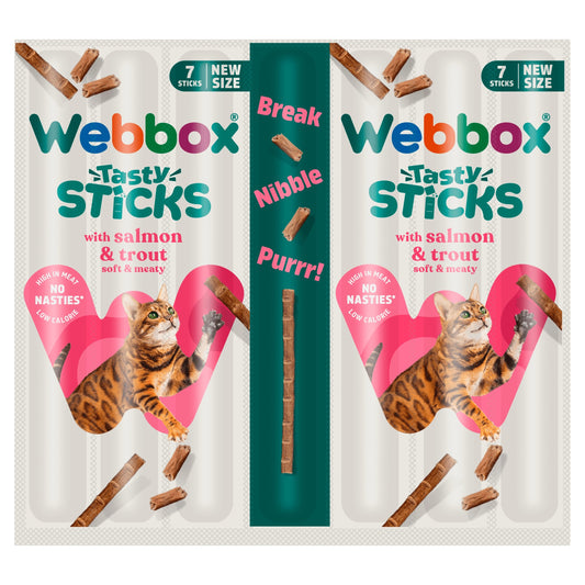 Webbox Tasty Sticks with Salmon & Trout 7 x 5g — image 1