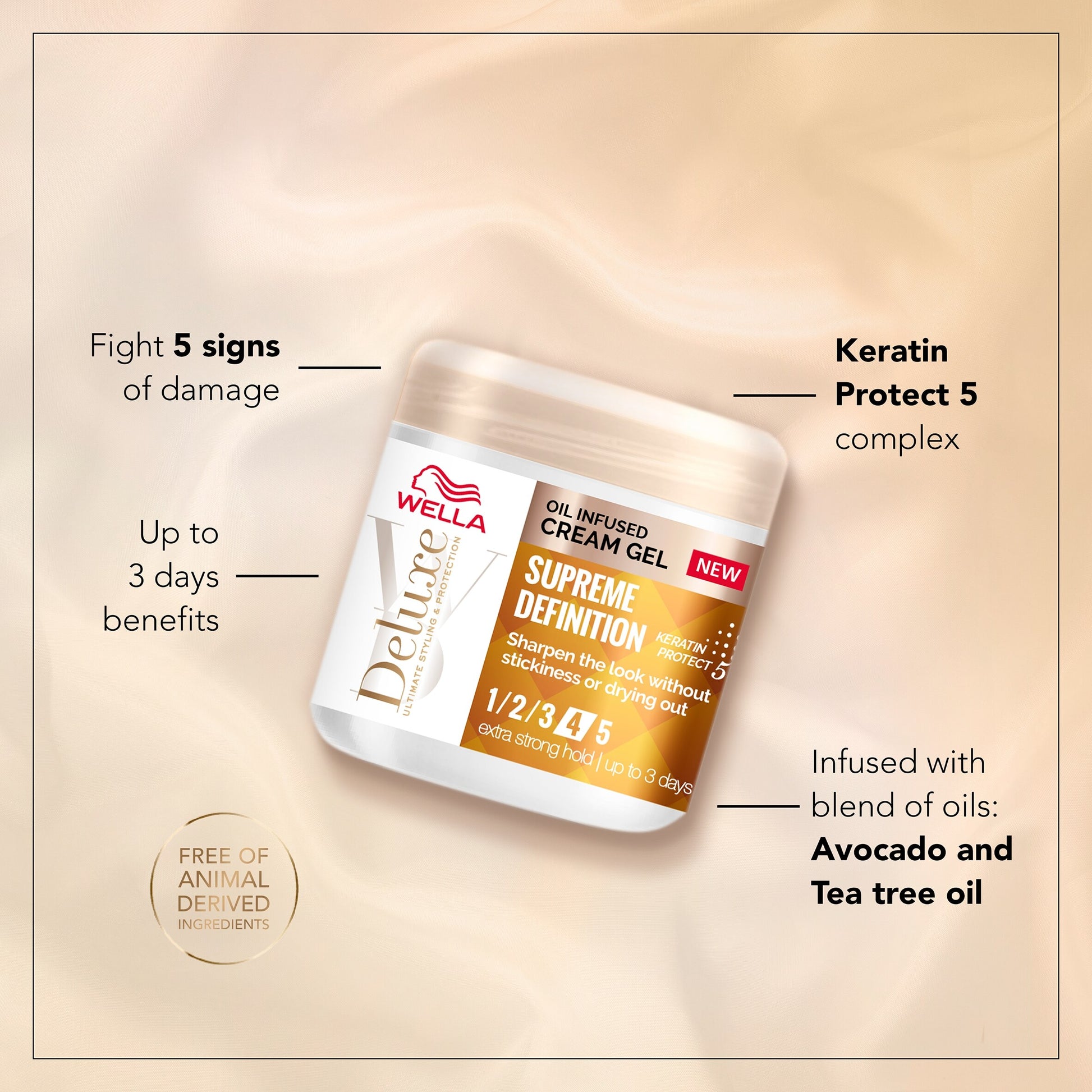 WELLA DELUXE OIL INFUSED CREAM GEL 150ML — image 3