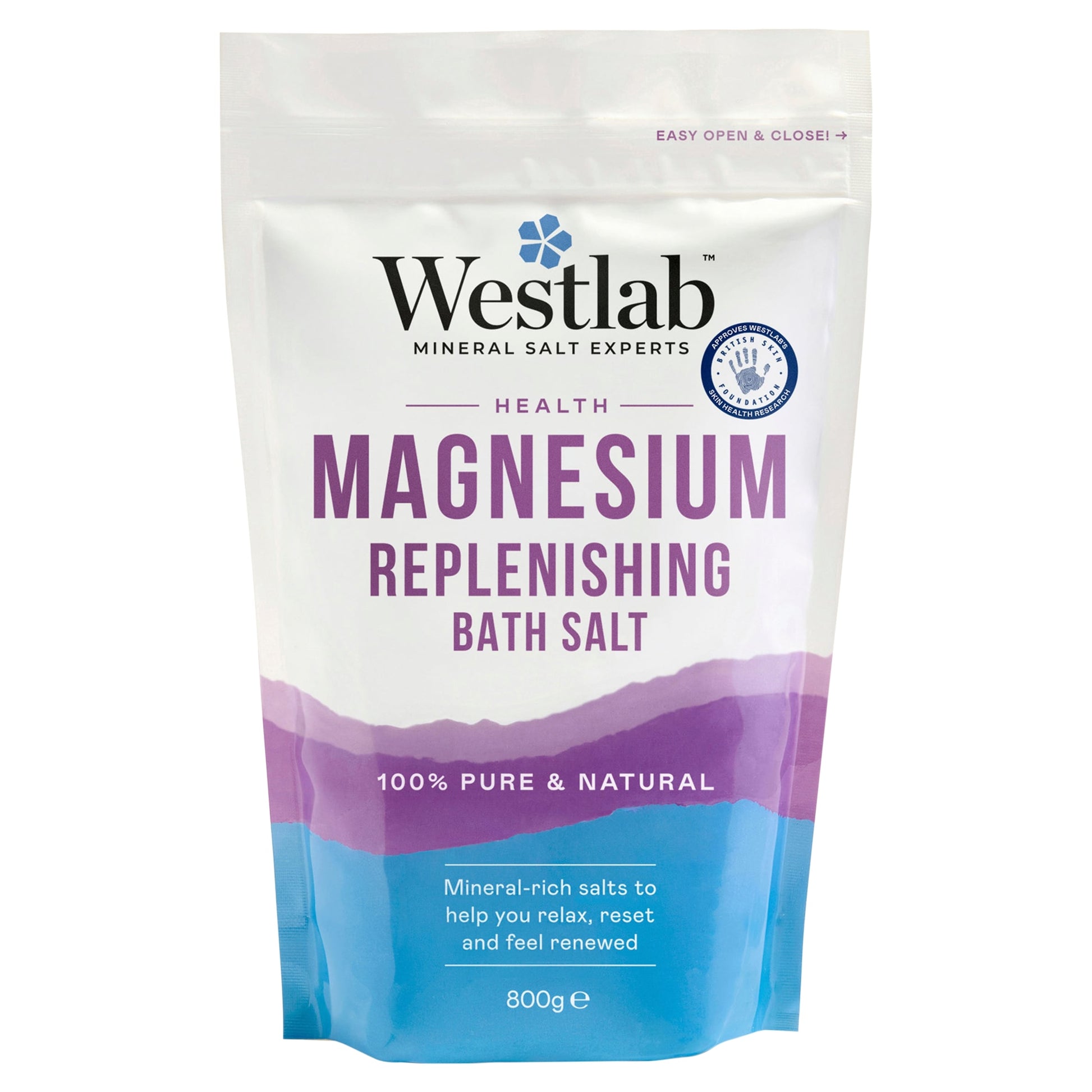 Westlab 100% Pure Magnesium Flakes Bath Soak 800g — image 1