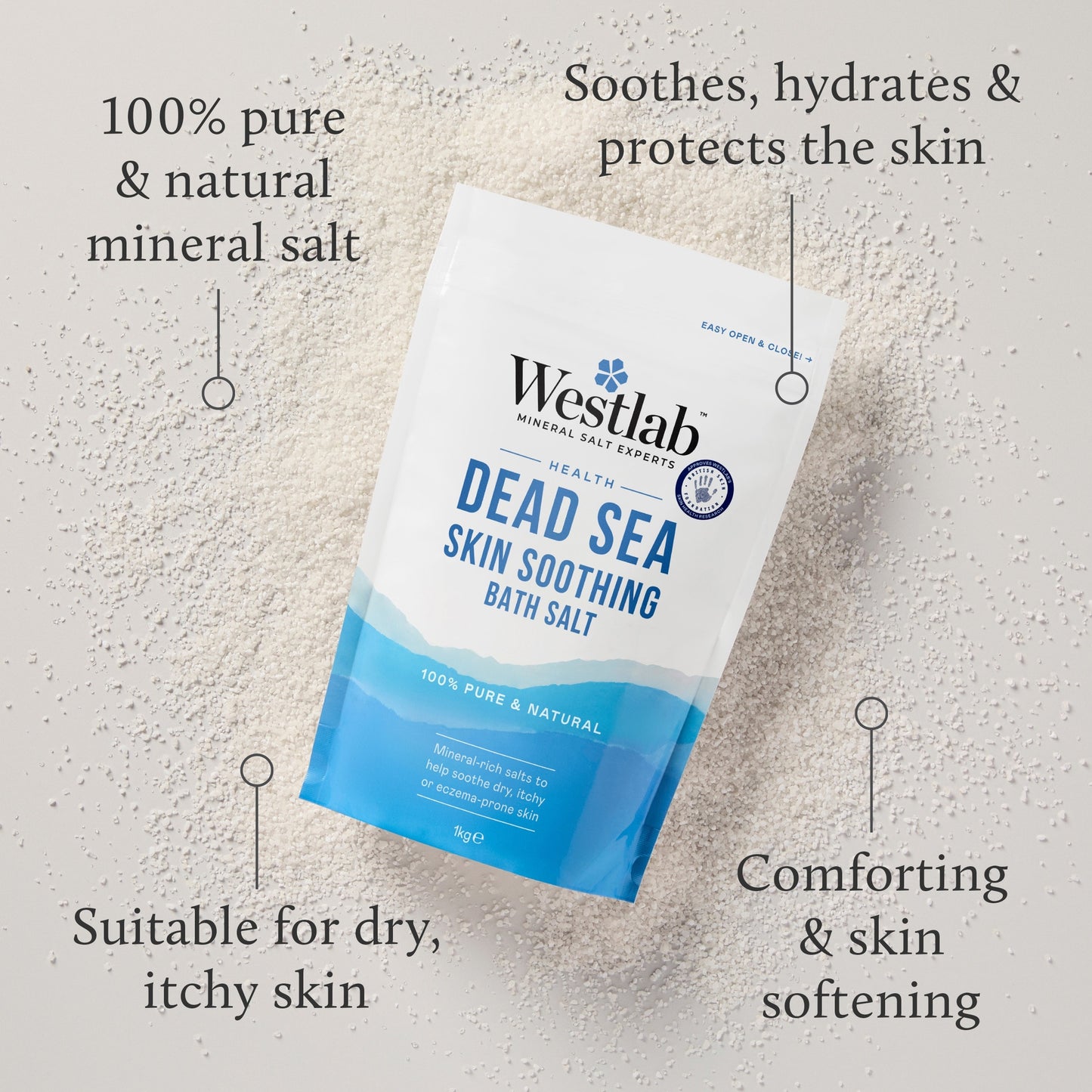 Westlab Dead Sea Bath Salt 1kg — image 2