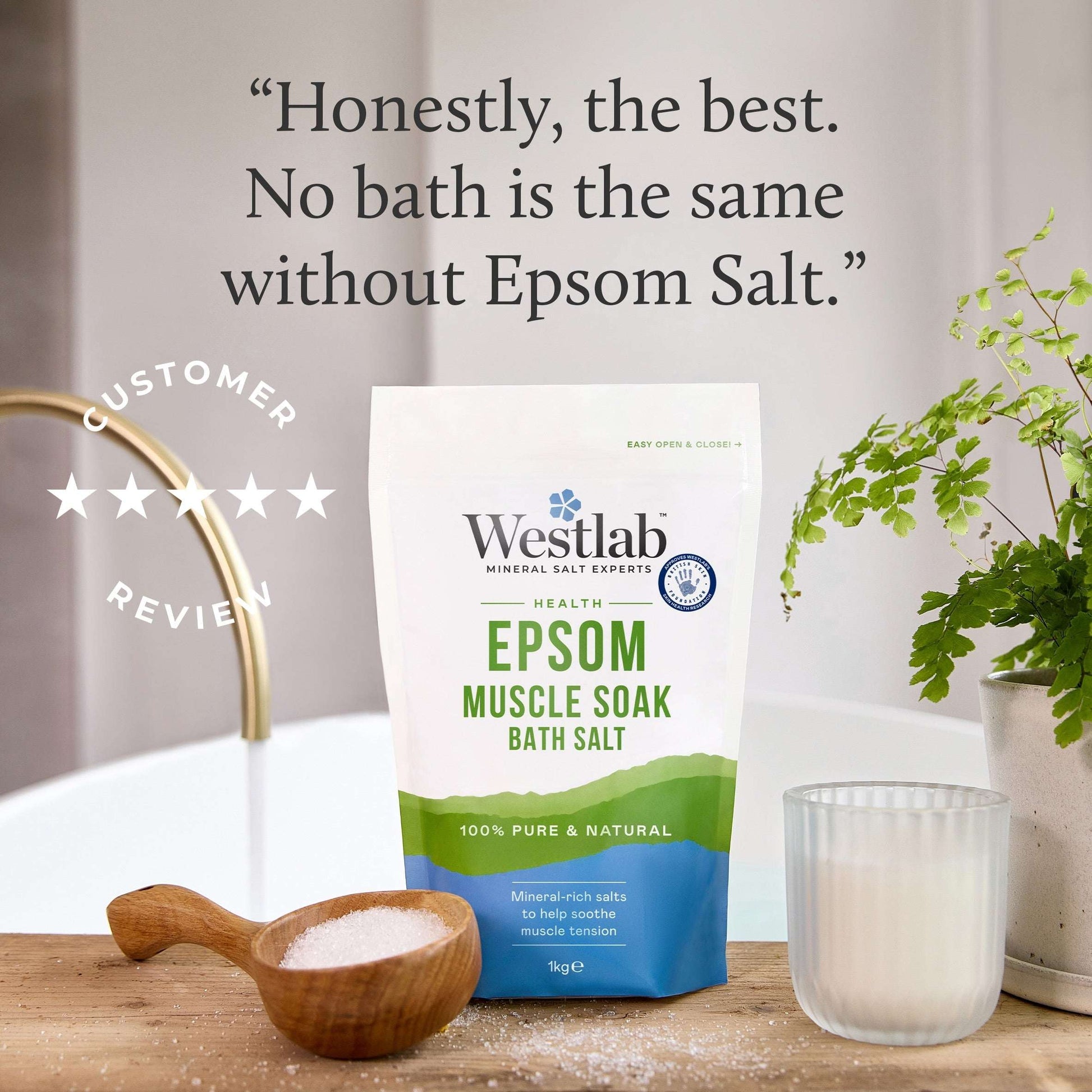 Westlab Epsom Bath Salt 1kg — image 5