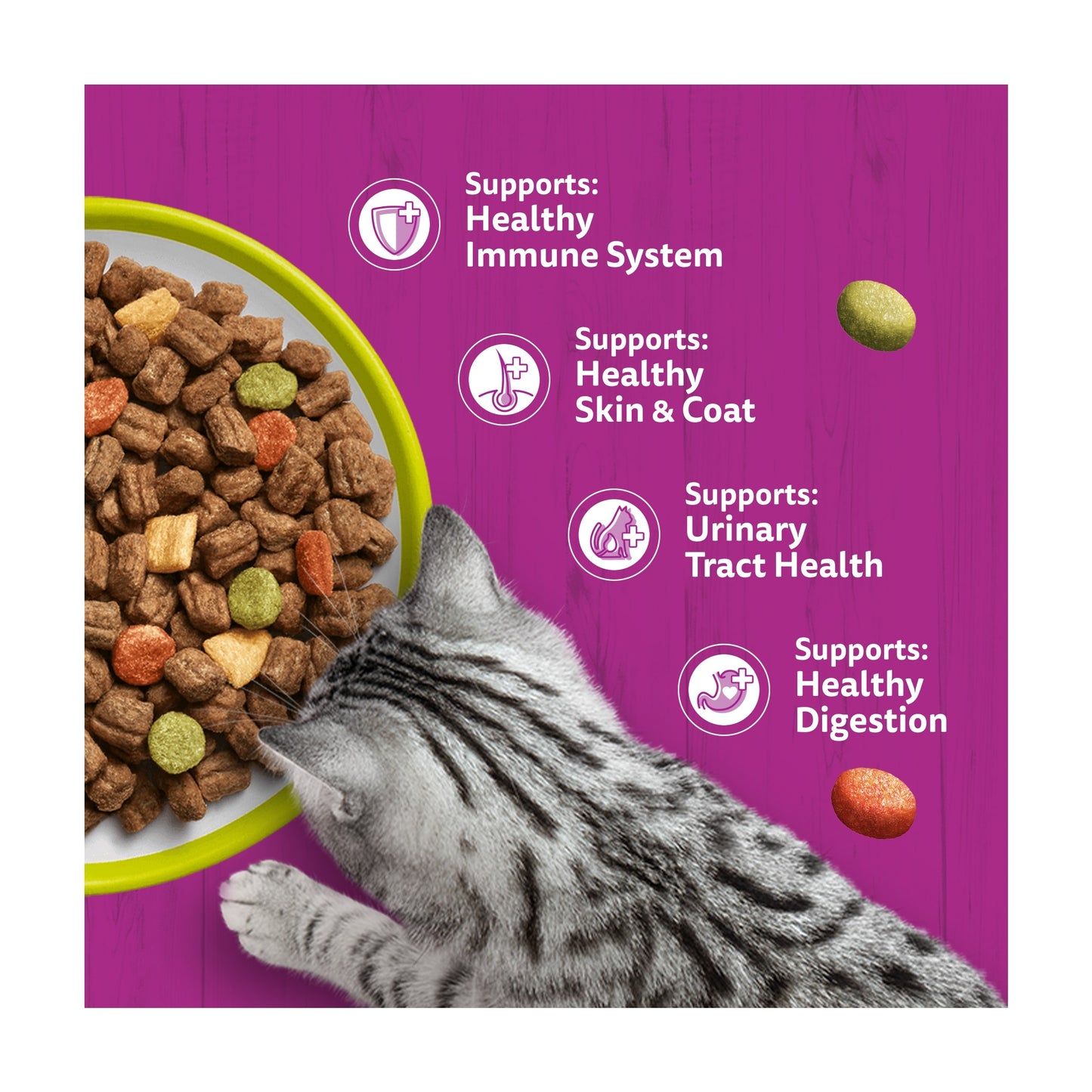Whiskas 1+ Adult Dry Cat Food Biscuits Lamb 1.9kg — image 3