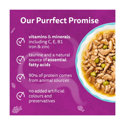 WHISKAS 1+ Aromatic Seafood Delight Selection Wet Cat Food Pouches in Gravy 12x85g — image 2