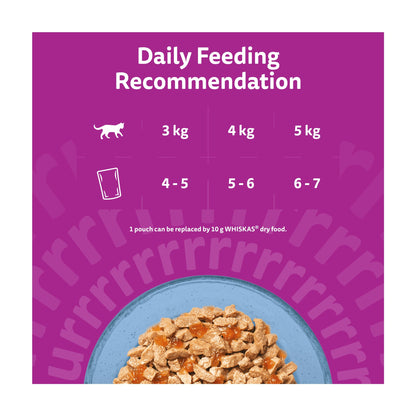 WHISKAS 1+ SUPERFOODS FISH Wet Cat Food Pouches in Jelly 6 x 50g — image 5