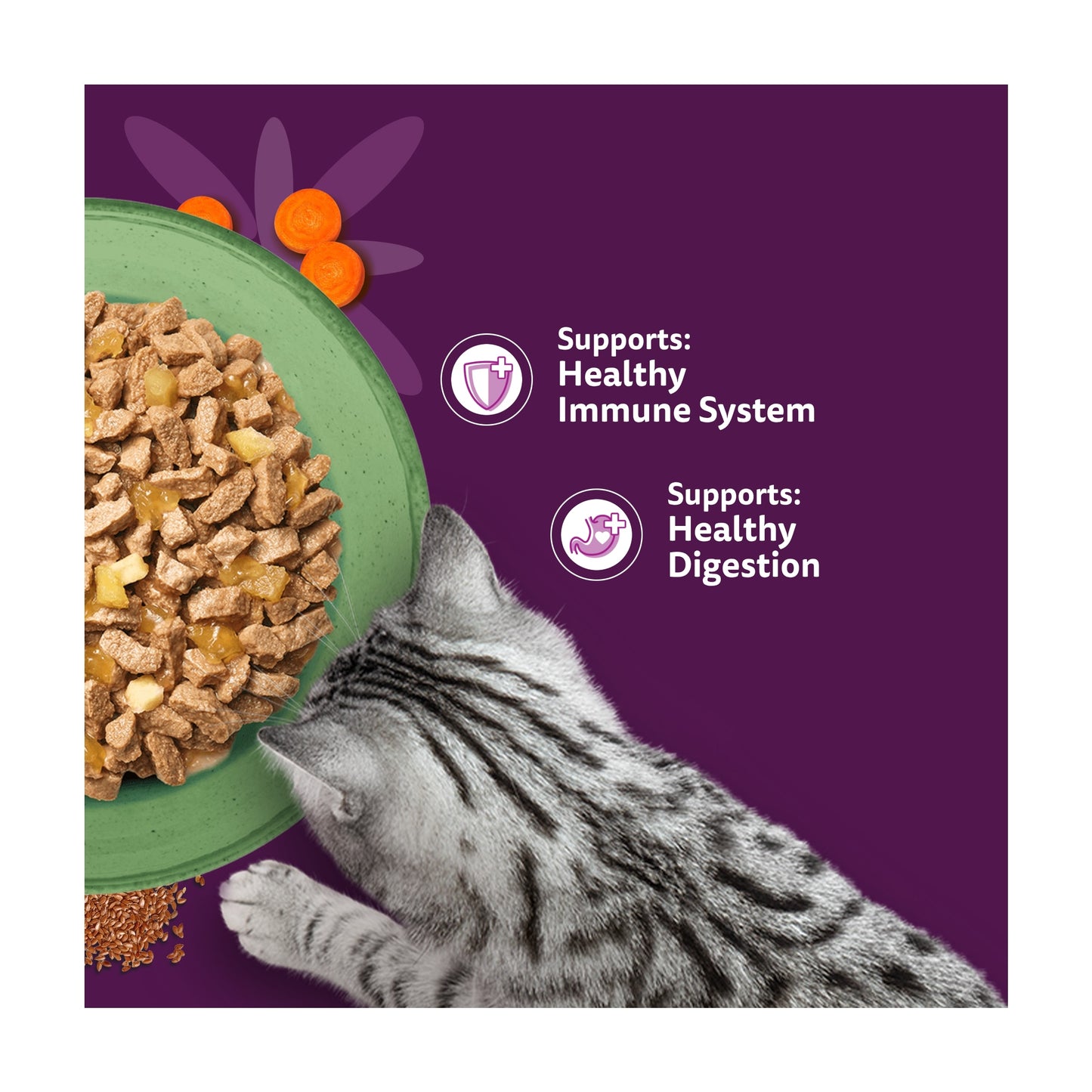 WHISKAS 1+ SUPERFOODS MIXED Selection Wet Cat Food Pouches in Jelly 15 x 50g — image 3