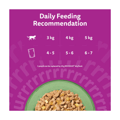 WHISKAS 1+ SUPERFOODS MIXED Selection Wet Cat Food Pouches in Jelly 6x50g — image 5