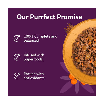 WHISKAS 1+ SUPERFOODS POULTRY Wet Cat Food Pouches in Jelly 6 x 50g — image 2