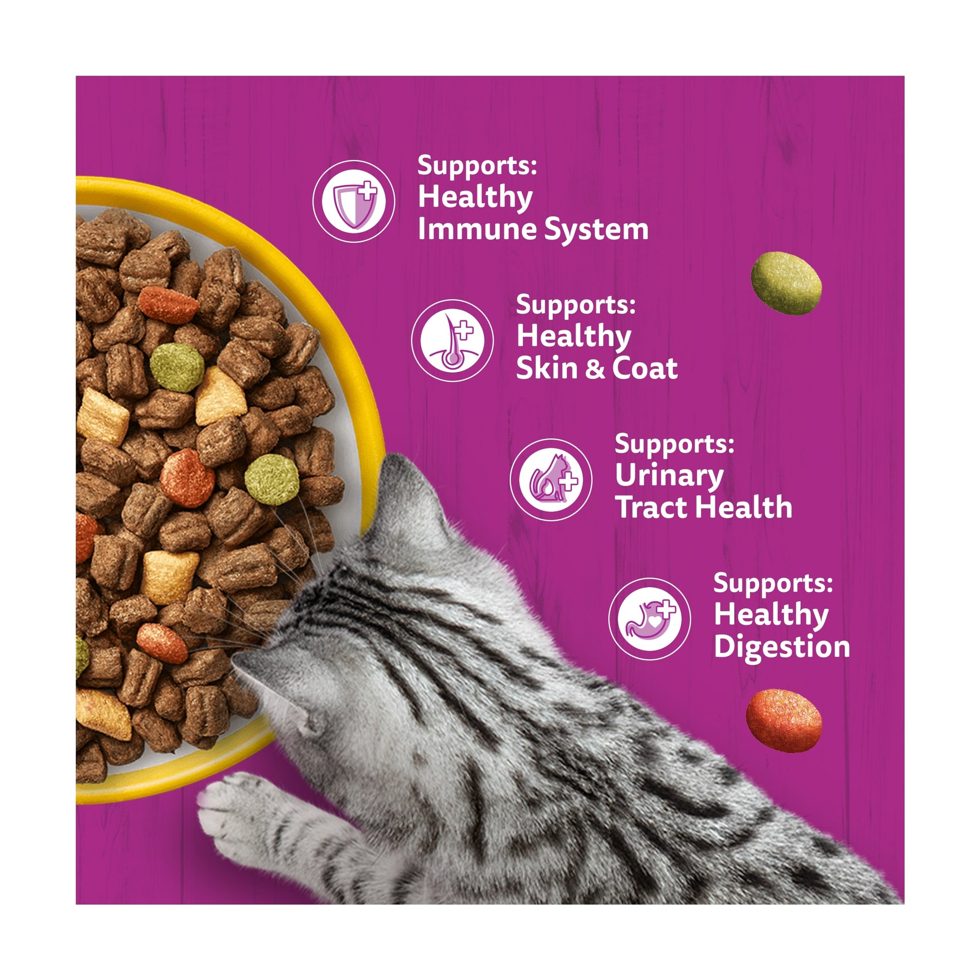 Whiskas Adult 1+ Dry Cat Food Biscuits Chicken 1.9Kg — image 3