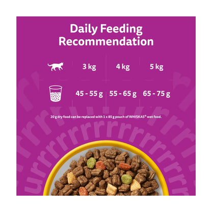 Whiskas Adult 1+ Dry Cat Food Biscuits Chicken 800G — image 5