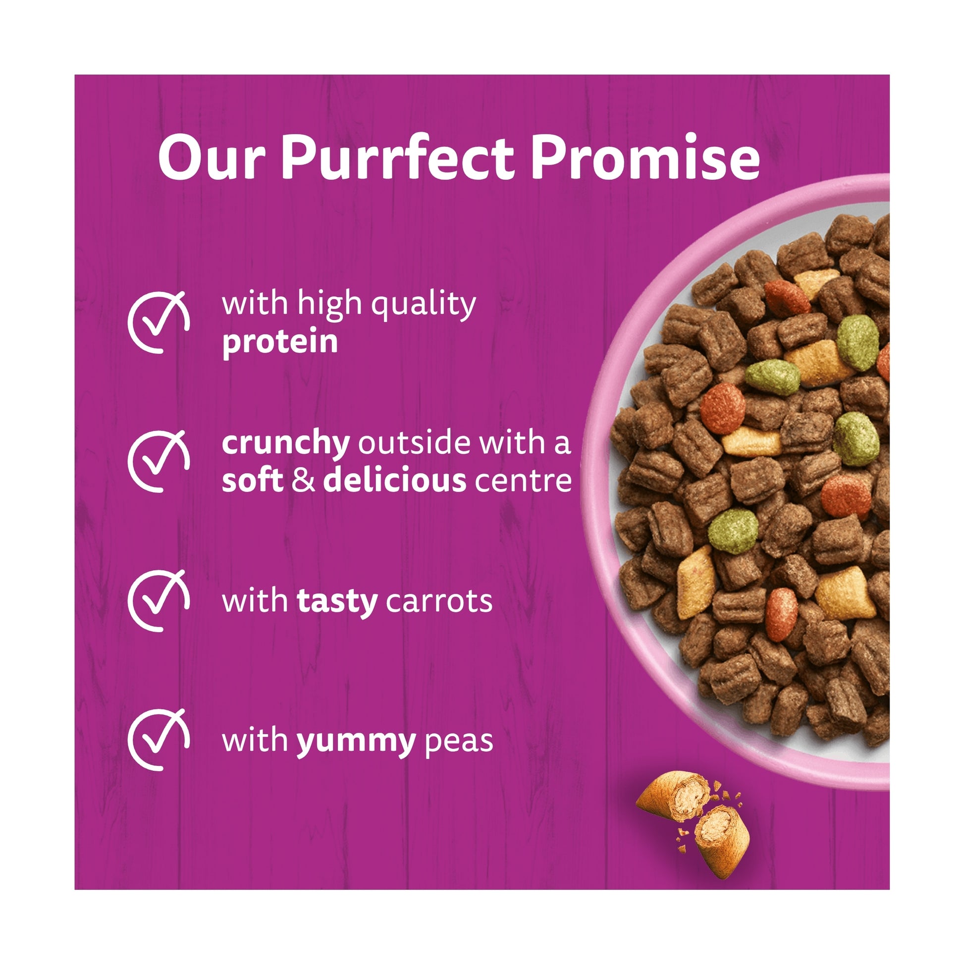 Whiskas Adult 1+ Dry Cat Food Biscuits Salmon 1.9Kg — image 2
