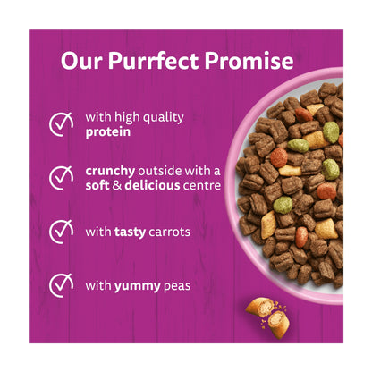 Whiskas Adult 1+ Dry Cat Food Biscuits Salmon 1.9Kg — image 2
