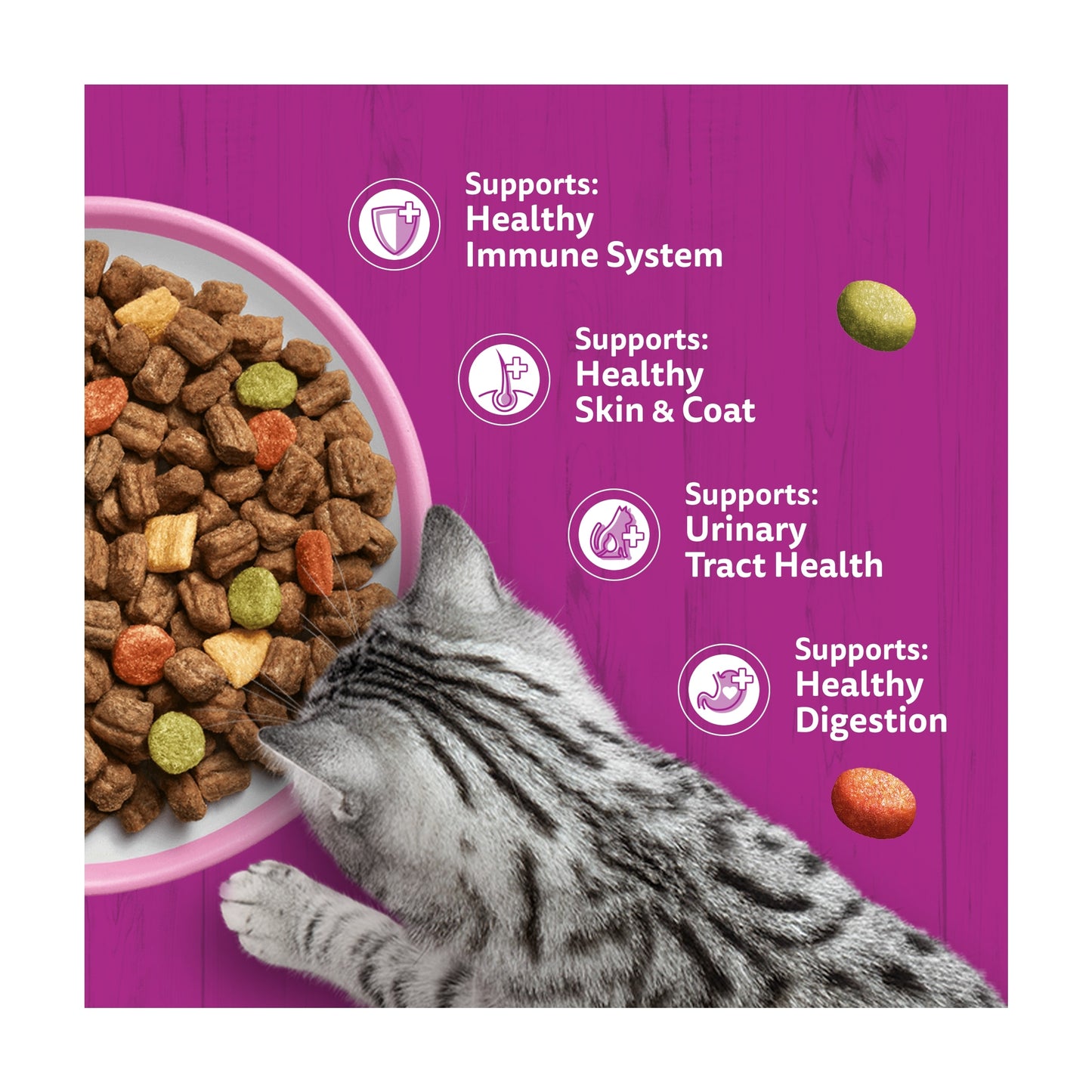 Whiskas Adult 1+ Dry Cat Food Biscuits Salmon 1.9Kg — image 3