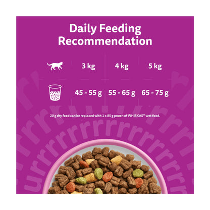Whiskas Adult 1+ Dry Cat Food Biscuits Salmon 1.9Kg — image 5