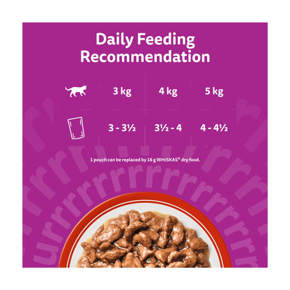 Whiskas Adult Wet Cat Food Pouches Meaty Meals in Gravy 12x85g — image 5
