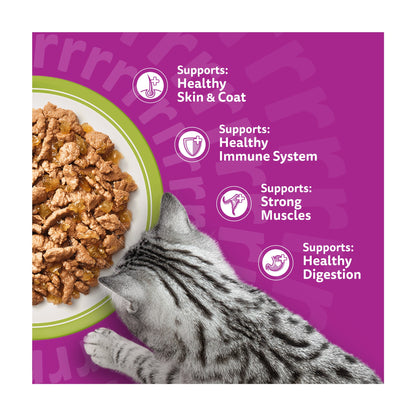 Whiskas Adult Wet Cat Food Pouches Mixed Menu in Jelly 40x85g — image 3