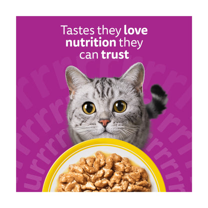 Whiskas Adult Wet Cat Food Pouches Poultry Feasts in Gravy 12x85g — image 4