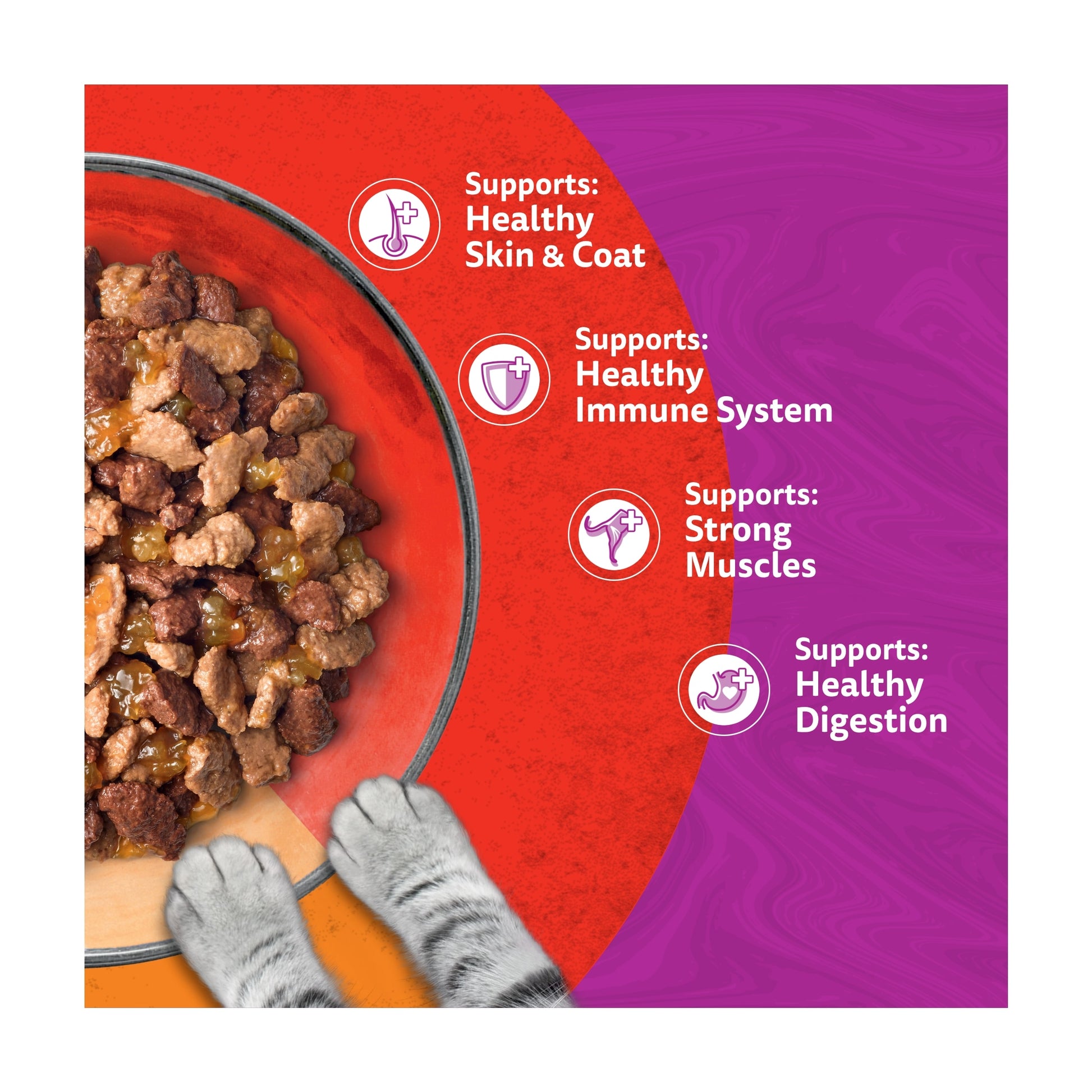 Whiskas Duo Meaty Combos Adult Cat Food Pouches in Jelly 12x85g — image 3