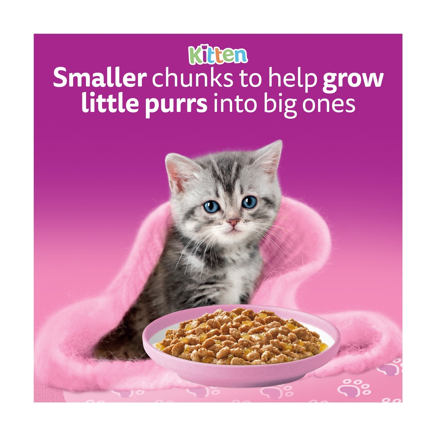 Whiskas Kitten Wet Cat Food Pouches Poultry Feasts In Jelly 12x85g — image 4