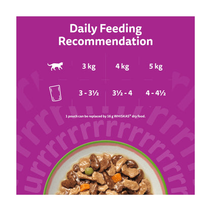 Whiskas Tasty Mix Chef's Choice Adult Wet Cat Food Pouches Gravy 12x85g — image 5